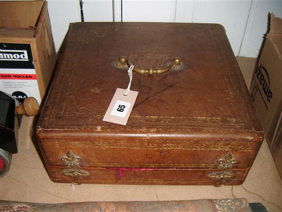 Tooled leather box